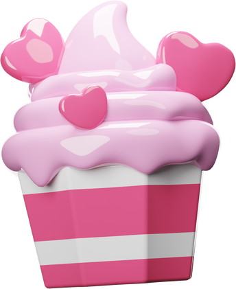 3d valentine Cupcake